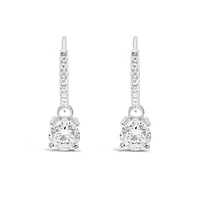 Sterling Silver Cubic Zirconia Hoop Earrings 151247