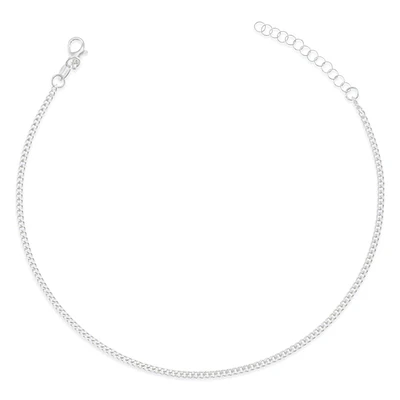 Sterling Silver 1.5mm Cuban Link Anklet 149382