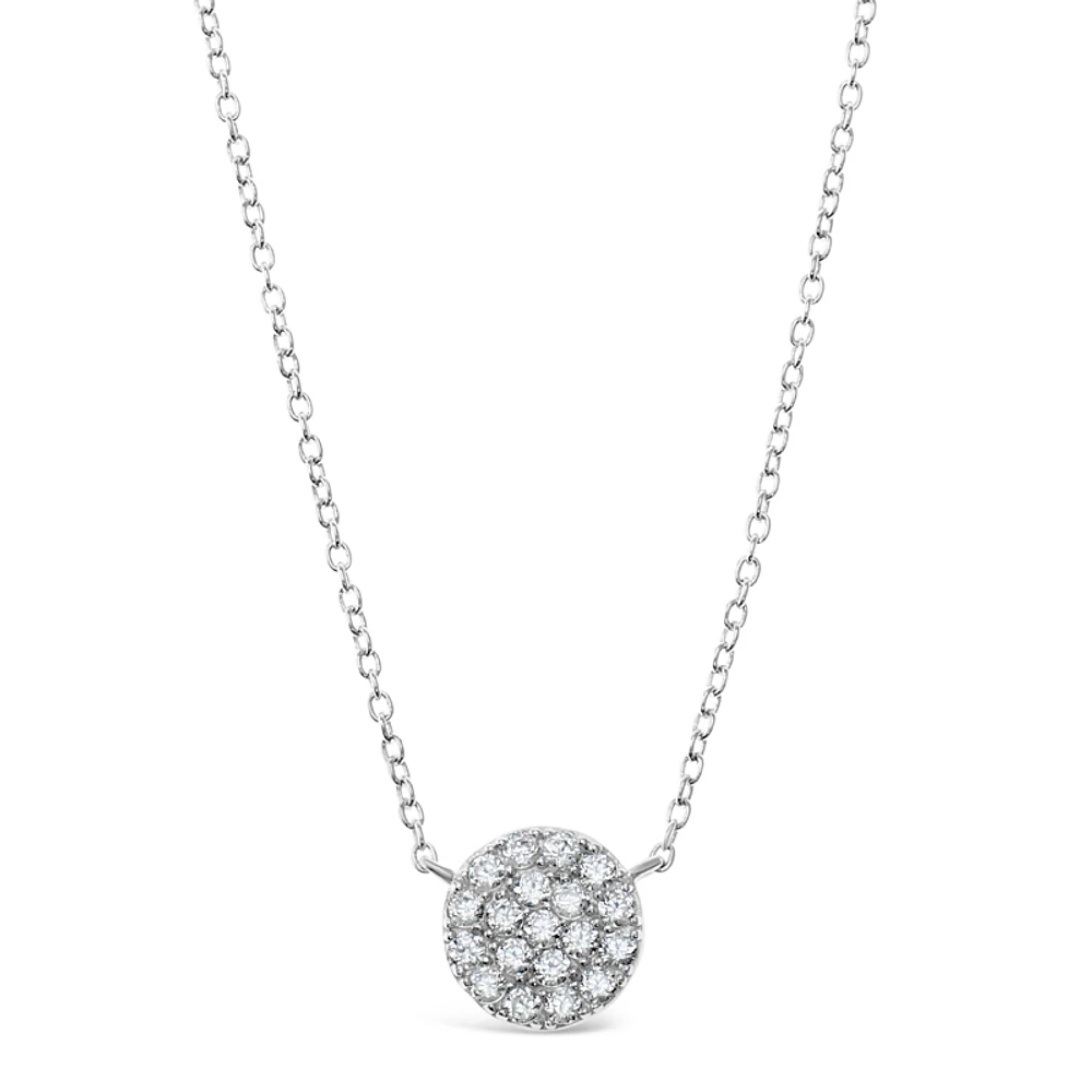 Sterling Silver Cubic Zirconia Necklace 125339