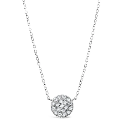Sterling Silver Cubic Zirconia Necklace 125339