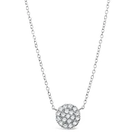 Sterling Silver Cubic Zirconia Necklace 125339