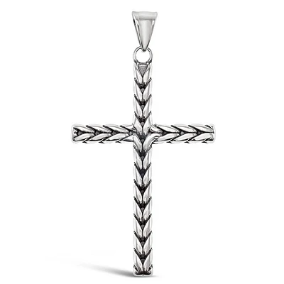 Stainless Steel Silver Cross Pendent