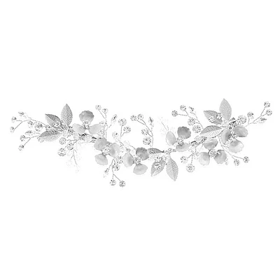 Bridal Flower Wire Silver Hairclip 146381