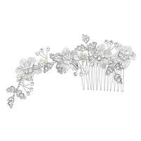 Bridal Silver Crystal Hair Comb 146847