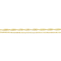 Gold Plated Sterling Silver Twist Anklet
