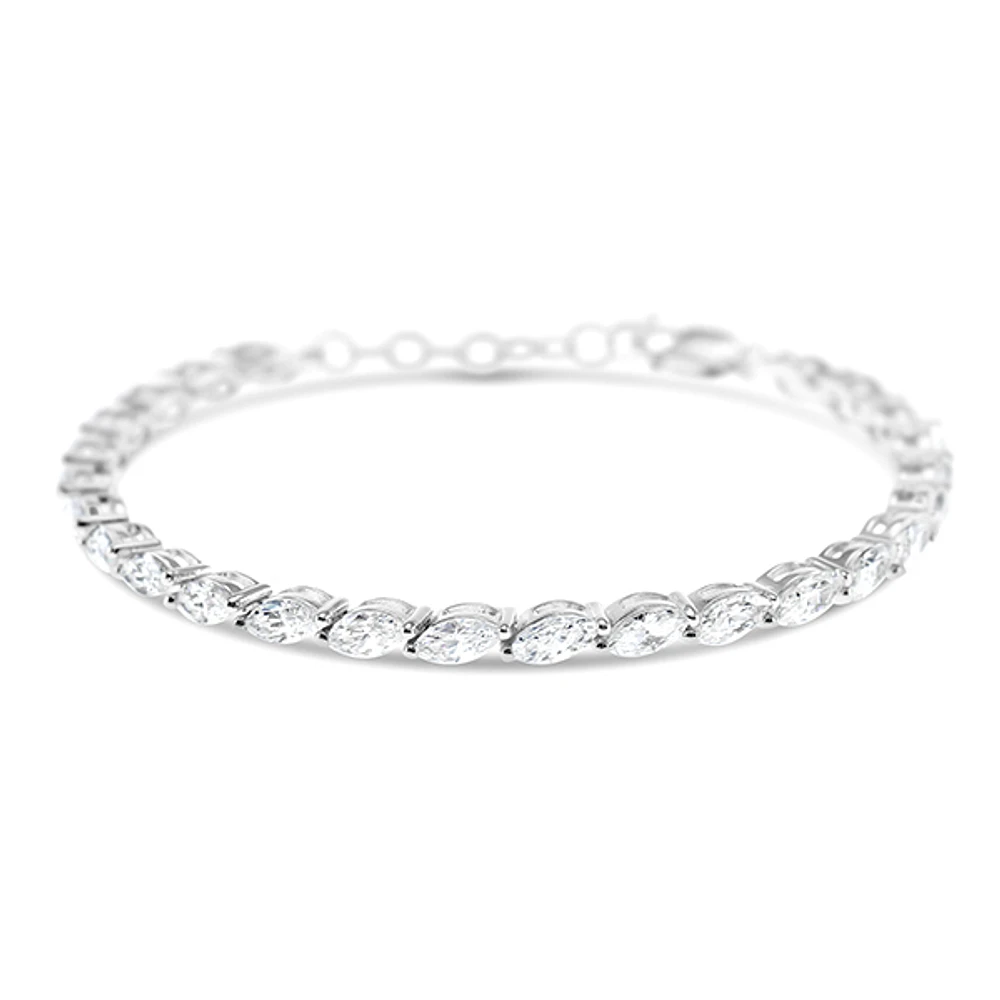 Sterling Silver Cubic Zirconia Tennis Bracelet 151079