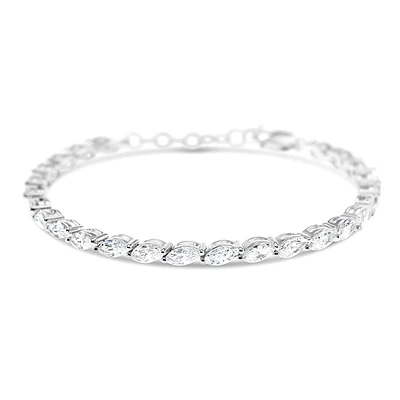 Sterling Silver Cubic Zirconia Tennis Bracelet 151079