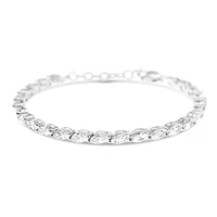 Sterling Silver Cubic Zirconia Tennis Bracelet 151079