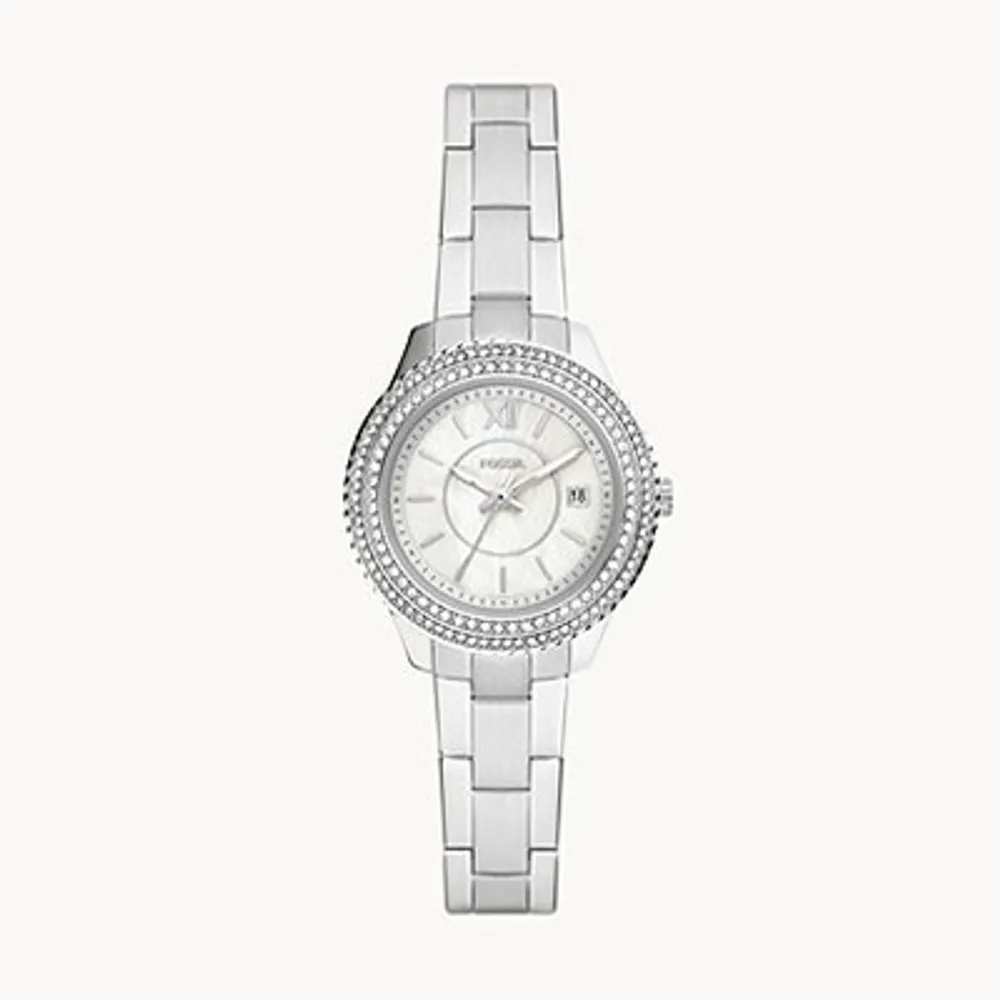 Fossil Stella Three-Hand Date Stainless Steel Watch