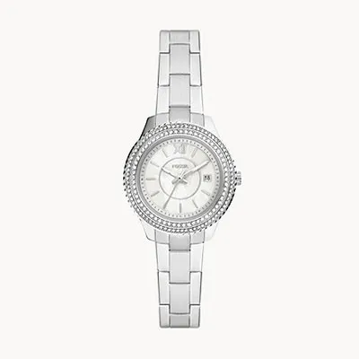 Fossil Stella Three-Hand Date Stainless Steel Watch
