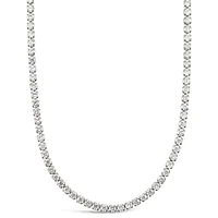 Fashion Cubic Zirconia Silver Tennis 12" Choker 143264