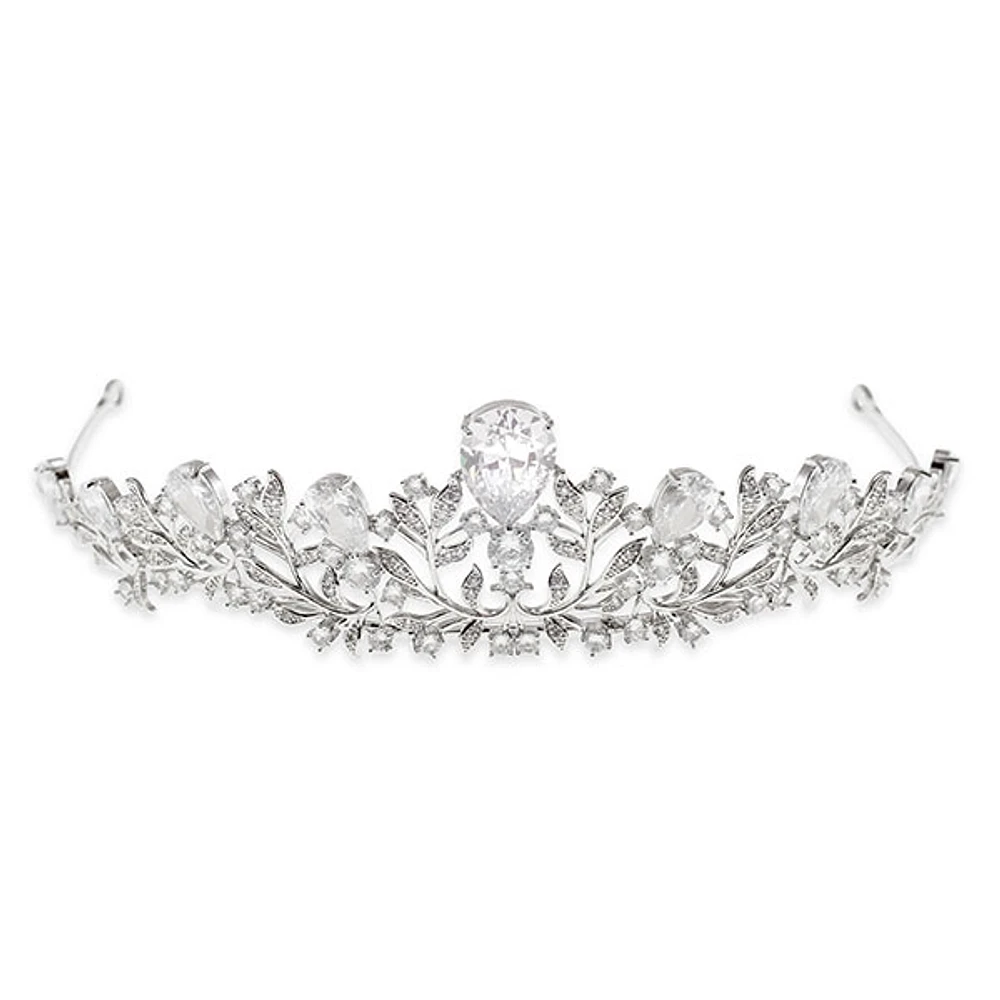 Bridal Silver Cubic Zirconia Tiara 145829