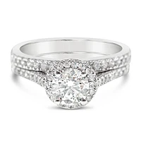Sterling Silver Cubic Zirconia Round Set Ring 145710