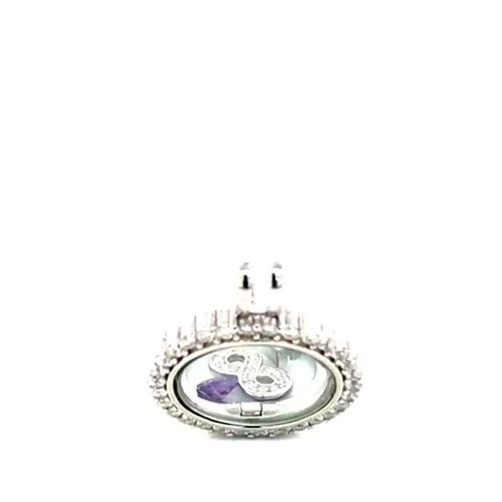 Sterling Silver Cubic Zirconia Necklace 130700