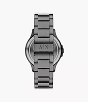 Armani Exchange Automatic Gunmetal Stainless Steel Watch