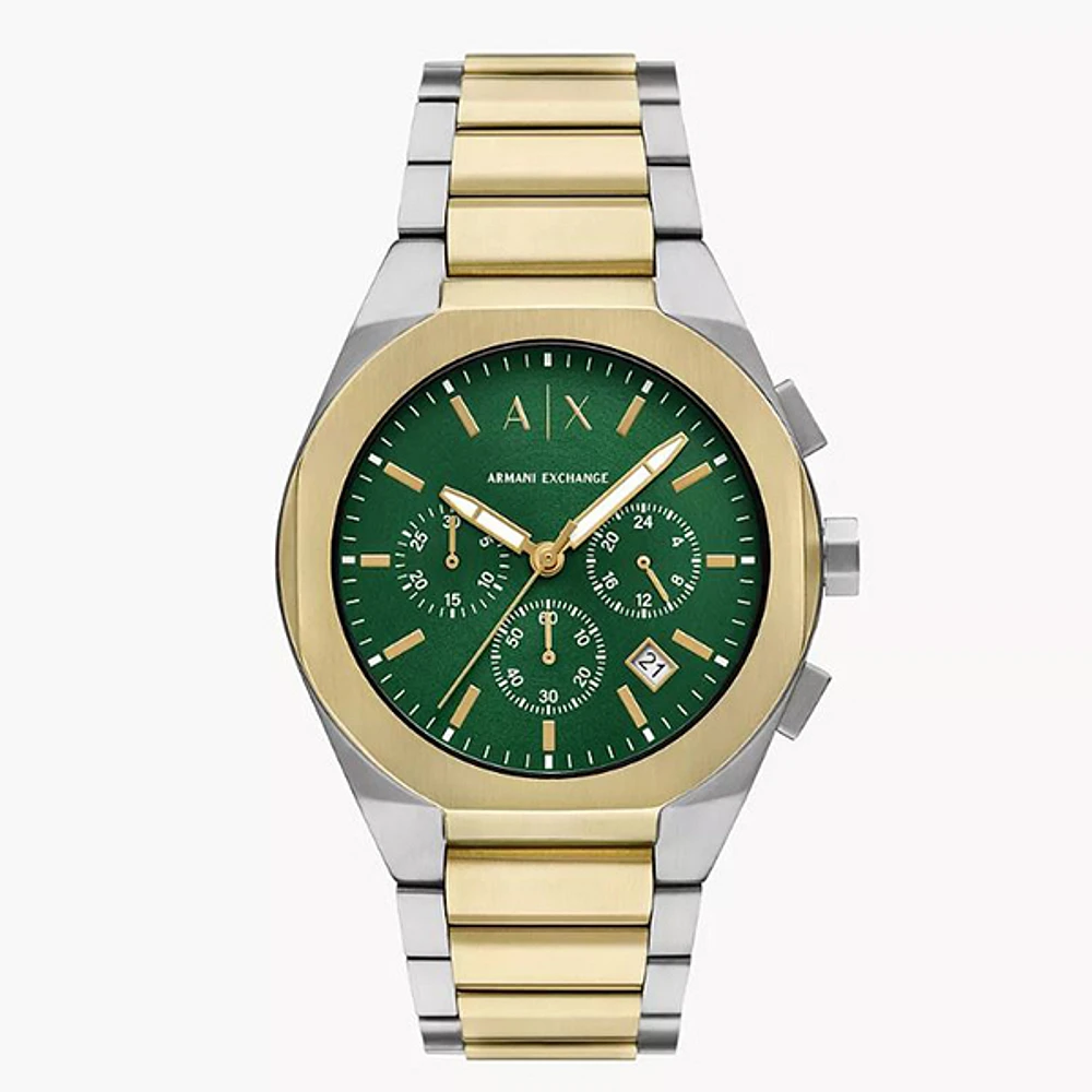 Armani Exchange Chronograph Two-Tone Stainless Steel Watch 153228