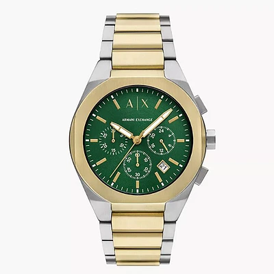 Armani Exchange Chronograph Two-Tone Stainless Steel Watch 153228