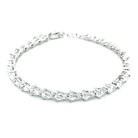 Sterling Silver Cubic Zirconia Bracelet 130385