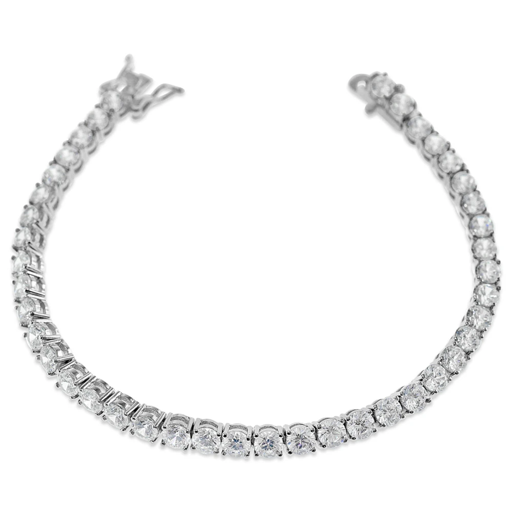 Fashion Silver Cubic Zirconia Tennis Bracelet