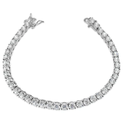 Fashion Silver Cubic Zirconia Tennis Bracelet