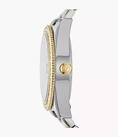 Fossil Scarlette Two Tone Stainless Steel Watch 130991
