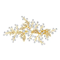 Bridal Leaf Wire Gold Hairclip 152417