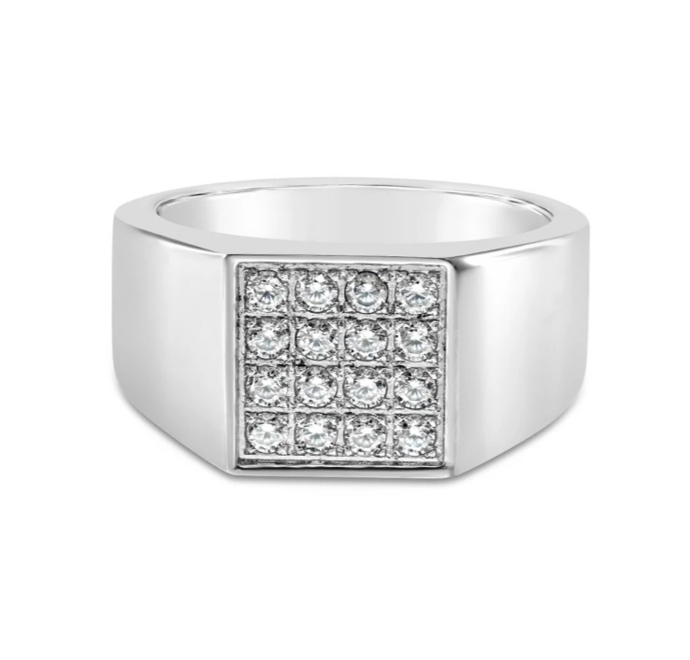 Men's Stainless Steel Cubic Zirconia Ring 142458