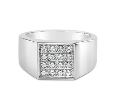 Men's Stainless Steel Cubic Zirconia Ring 142458