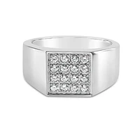 Men's Stainless Steel Cubic Zirconia Ring 142458