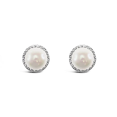 Bridal Silver Cubic Zirconia Earrings 149304