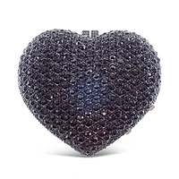 Crystal Heart Handbag Clutch 151723