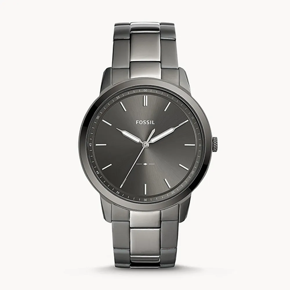 Fossil The Minimalist Three-Hand Smoke Stainless Steel Watch 133140