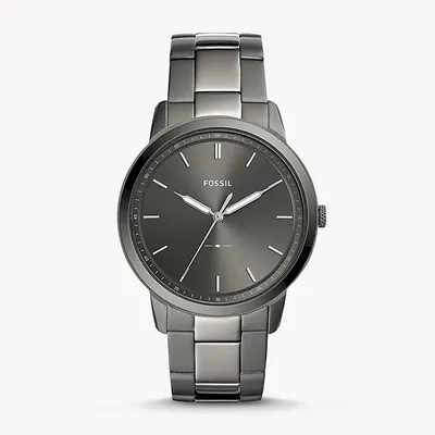 Fossil The Minimalist Three-Hand Smoke Stainless Steel Watch 133140