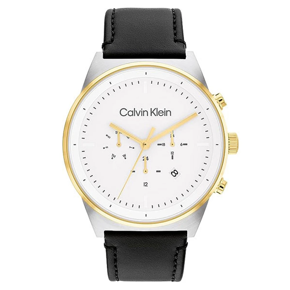 Calvin Klein Chronograph Leather Watch