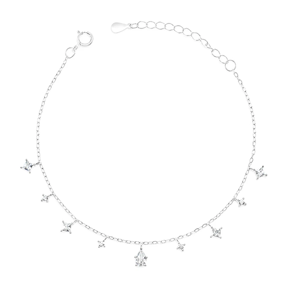Sterling Silver Cubic Zirconia Bracelet 152234