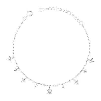 Sterling Silver Cubic Zirconia Bracelet 152234