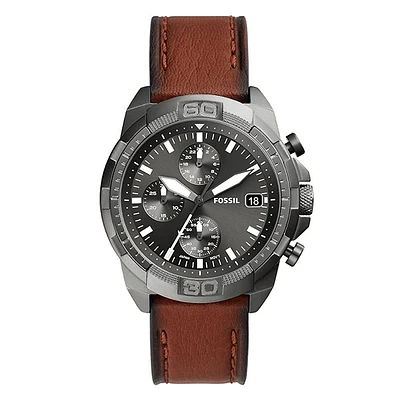 Fossil Bronson Chronograph Brown LiteHide Leather Watch 152908