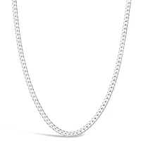 Sterling Silver 6mm Cuban Link 22" Chain Necklace 143867