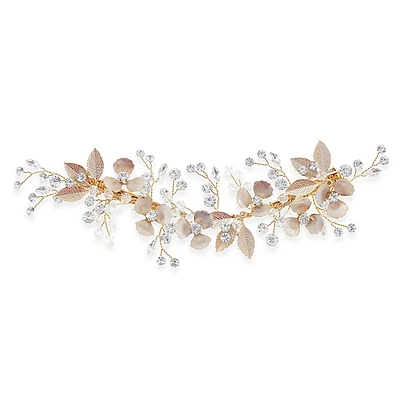 Bridal Flower Wire Gold Hairclip 146382