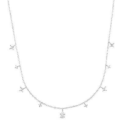 Sterling Silver Cubic Zirconia Necklace 152232