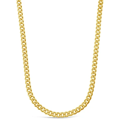 Stainless Steel Cuban Link 5mm Gold Necklace