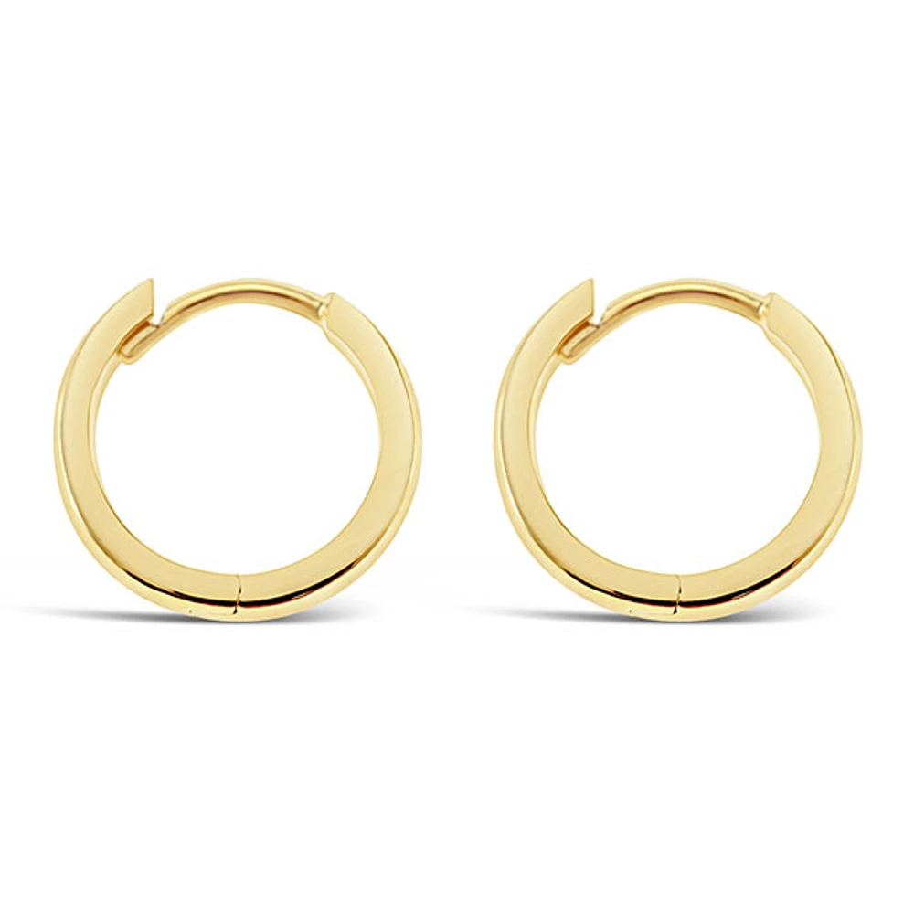 Gold Plated Sterling Silver Huggie Earrings 146428