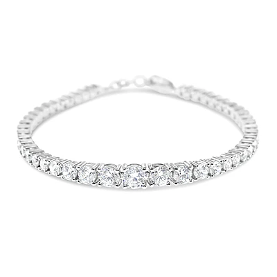 Sterling Silver Cubic Zirconia Tennis Bracelet