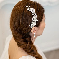 Bridal Silver Crystal Hair Comb 146847