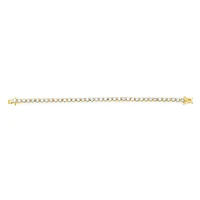 Bridal Gold Cubic Zirconia Tennis Bracelet 144197