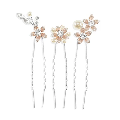 Bridal Rose Gold Hair Stick Set 152438