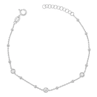 Sterling Silver Cubic Zirconia Bracelet 149165