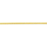 Gold Plated Sterling Silver Cuban Link Anklet 145117