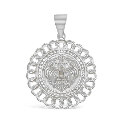 Stainless Steel Lion Crystal Pendant 148148