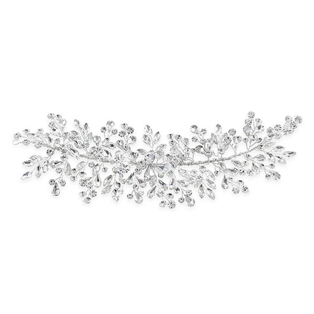 Bridal Silver Teardrop Headband 146361